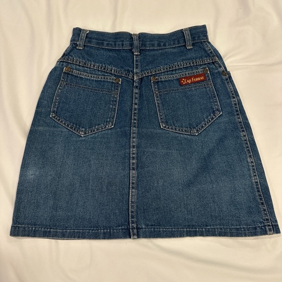 Classic Blue Denim A-Line Skirt - Picture 2 of 3